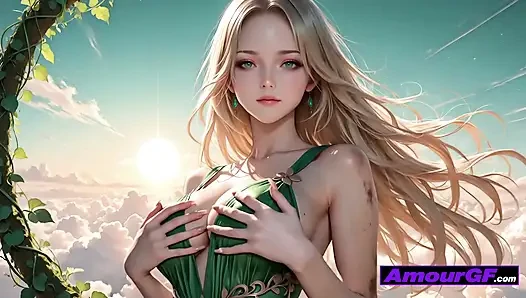 AI Blonde Gets Fucked in Air, Moans Soft as Hot Cum Splatters Her Face