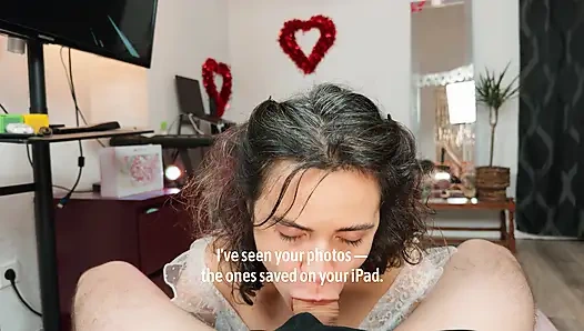 Stepsis Photoshoot Turned Into Blowjob!