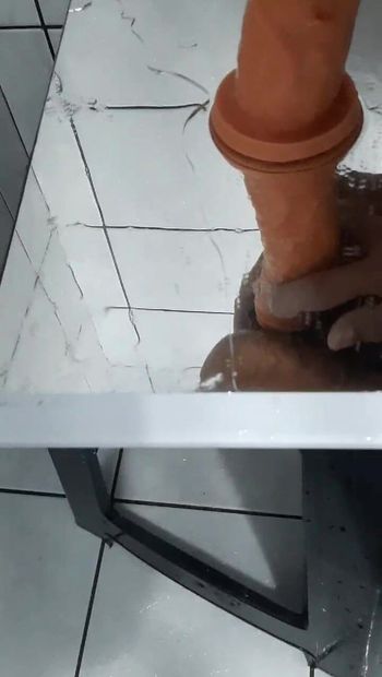 hungry loose asshole swallowing big dildo