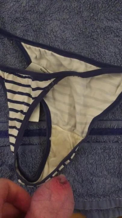 Cum on thong!