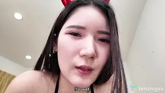 Iblis Jepang Mizuho Shiroki berhubungan seks dengan mantannya kemarin dan dia menyukainya.