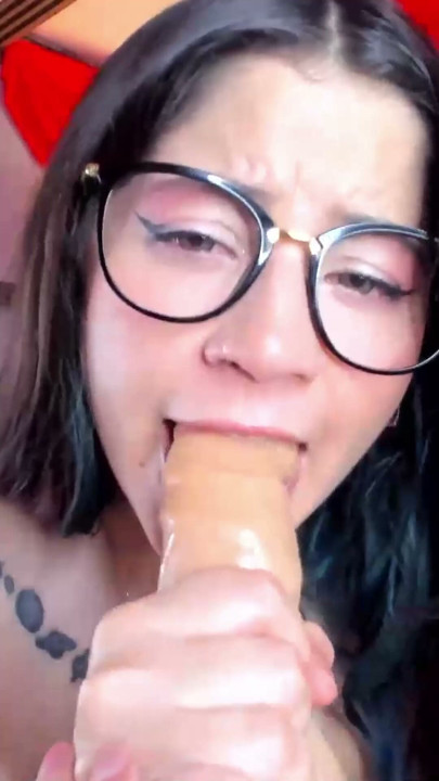 Putting my stepbrother's cock in my juicy mouth