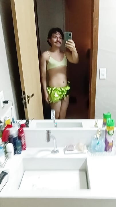 Gay femboy brazilian bikini
