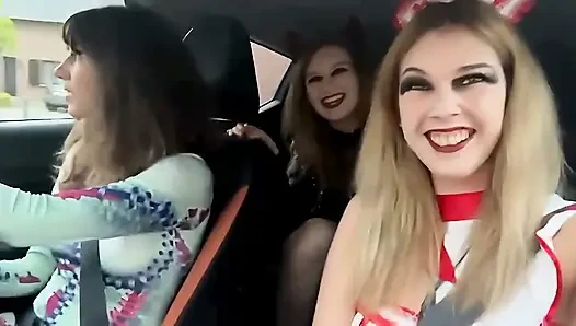 The Halloween Lesbian Orgy Scream of Pleasure - Part 1