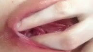 Girlfriend rubbing her clit