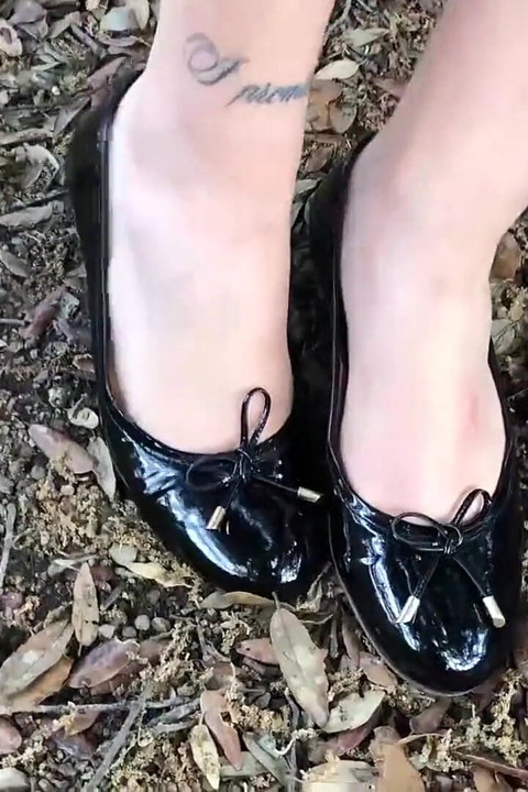 Hot teen smoking in a park