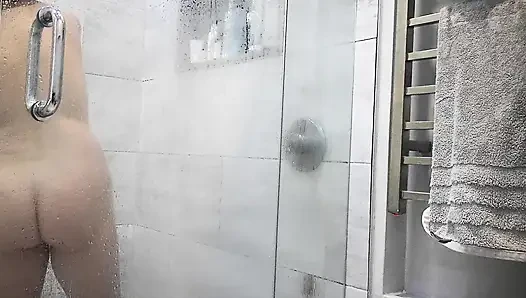 The shower scene with Asian step daughter Erin Luvin and her beautiful long nipples by andrewtatt