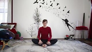 Herstellende yoga open en stem je chakra's op elkaar af