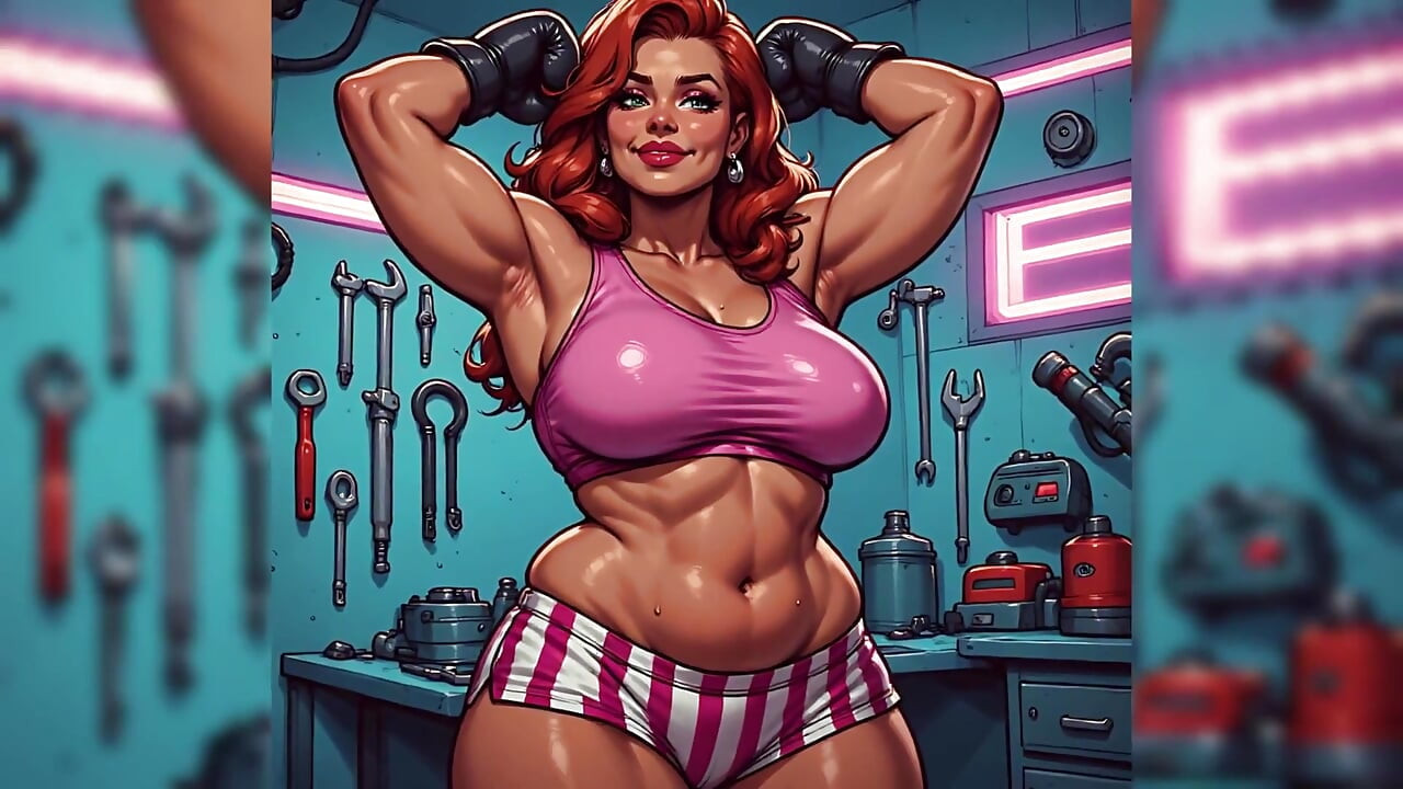 Sexy mulheres boxeadoras arte