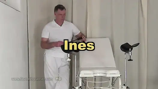 Ines pussy spank