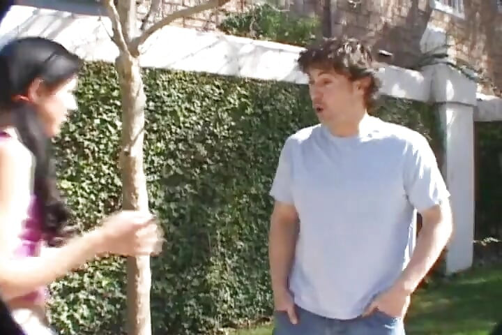 Pretty Skinny Teen Gets Destoryed by Two Raw Dudes