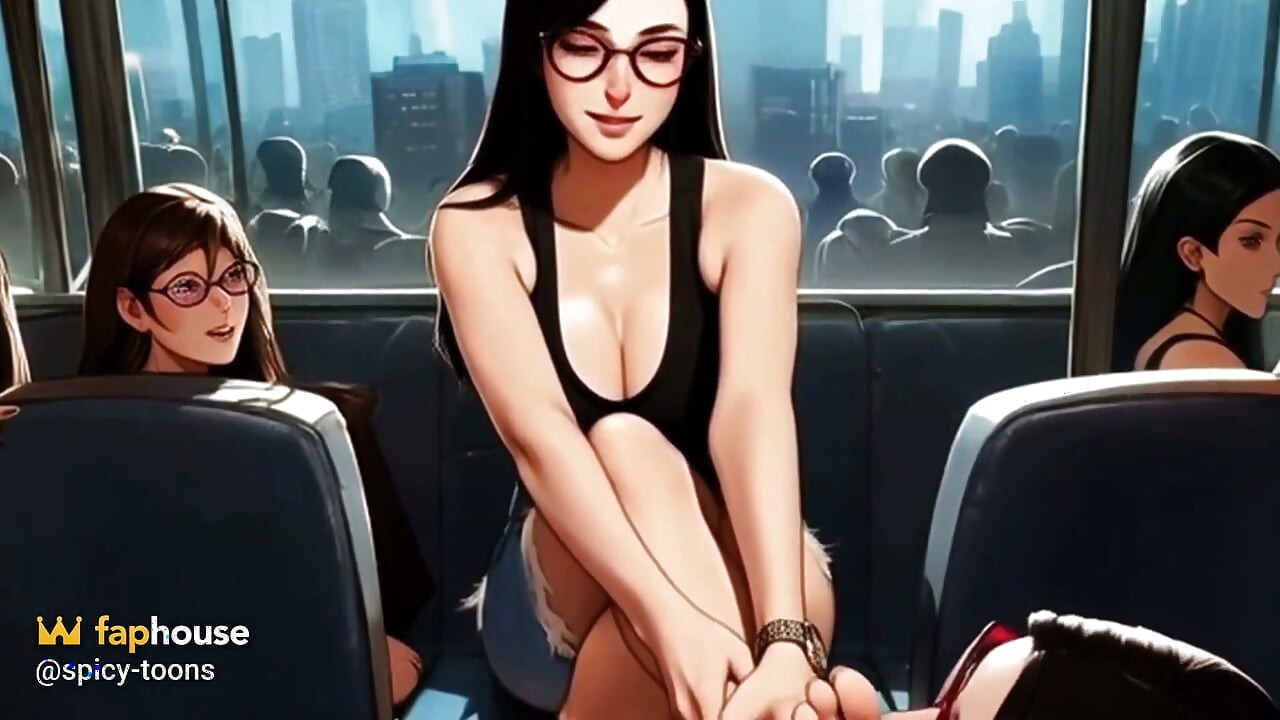 Lin Plays Footsie on the Train