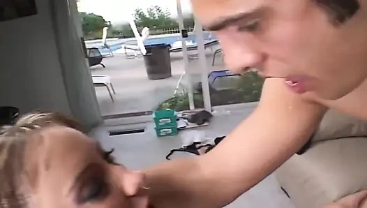 Mature Brunette Babes Devour Pussy and Ride Thick Cock Hard