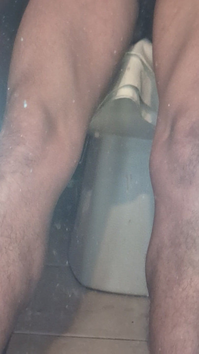 I Use Latex Gloves To Massage My Brown Hispanic Dick in Front of Mirror