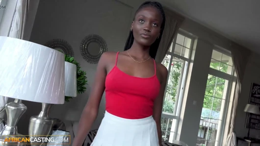 I turned this shy good girl EBONY TEEN into my personal freak... she loved every second of it