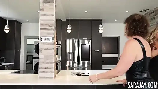 Sara jay spät in der nacht, strap-on