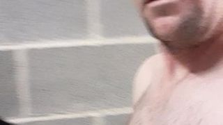 Timmy naked in Baltimore parking garage