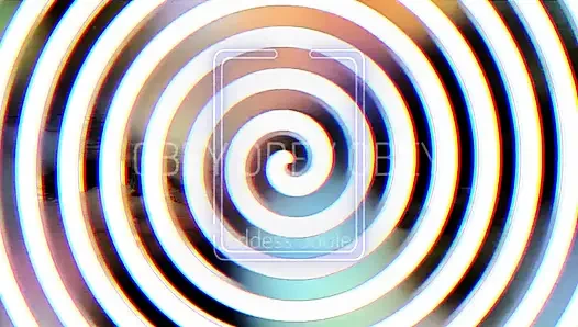 Entspannen sie sich und schauen sie auf die spirale