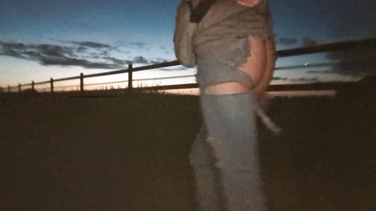 Walking Through the City in Bottomless Jeans