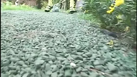 Amazing Brunette Whore in Fishnets Gets Deep Anal Drilling