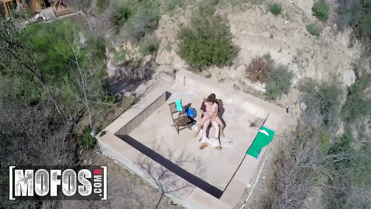 MOFOS - Danica Dillon Gets Her Shaved Pussy Taken In The Open While A Drone Captures It All