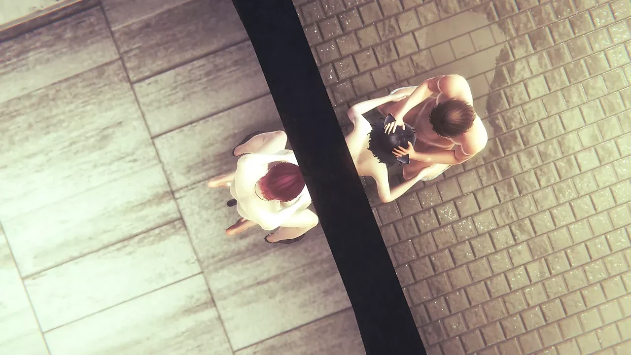 Hentai Uncensored 3d - Kitty Handjob 69 and Threesome