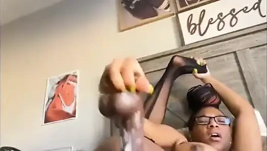 Hot Ebony Black Babe Wet Pussy Masturbating Squirting Orgasm