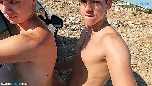 FULL AGF :: Young couple fucks during a jog caught on camera outdoors!