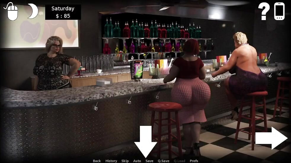 Curvy Cougars Street MY LOVELY Diane and Roxy in Bar