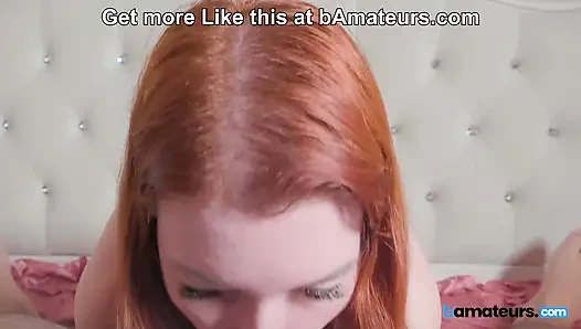 Подруга с идеальными сиськами делает лучший минет в Bamateurs