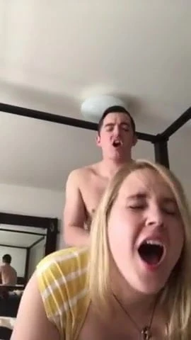 Blonde Babe Taken From Behind - Doggy Selfie