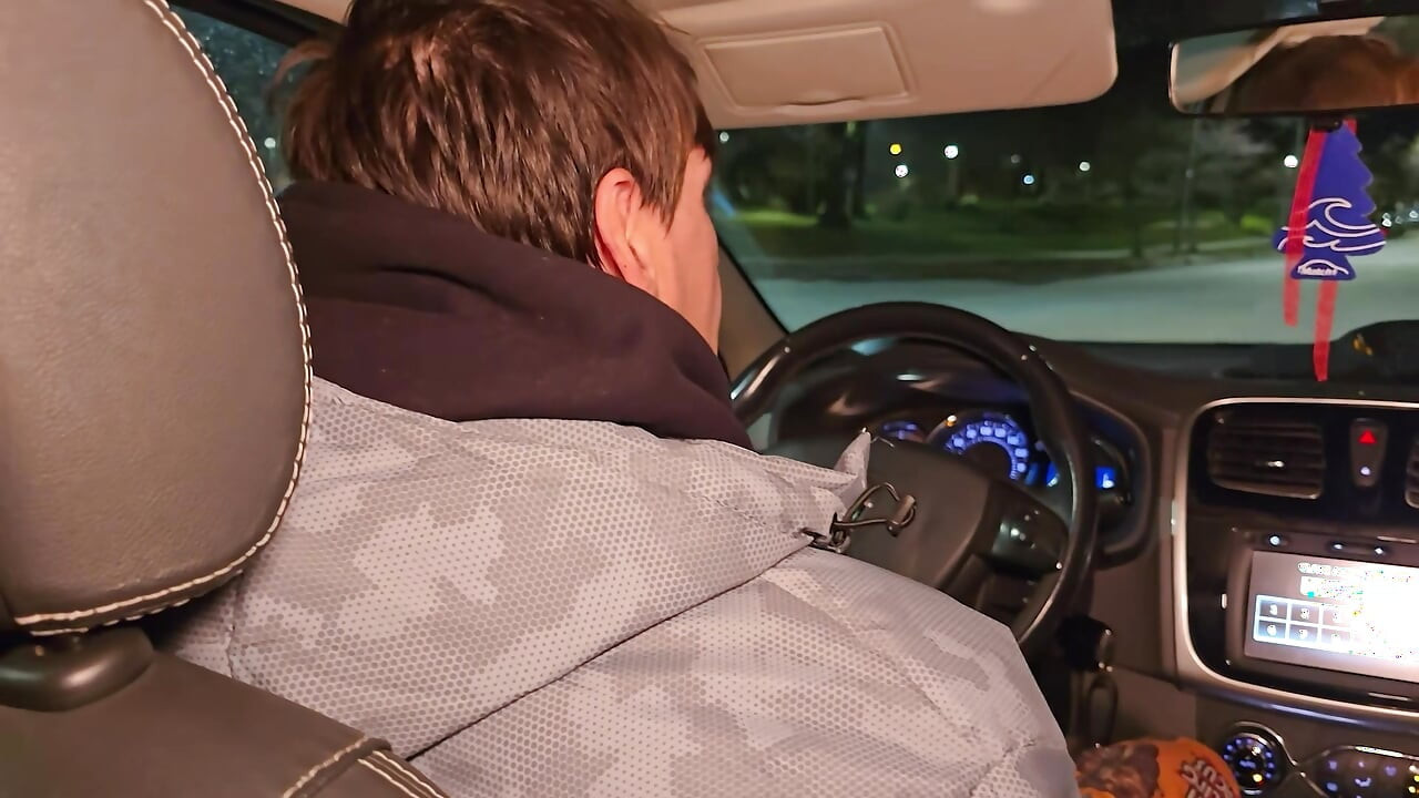 A double blowjob in my friend's car DIRTY MORBID GIRLS