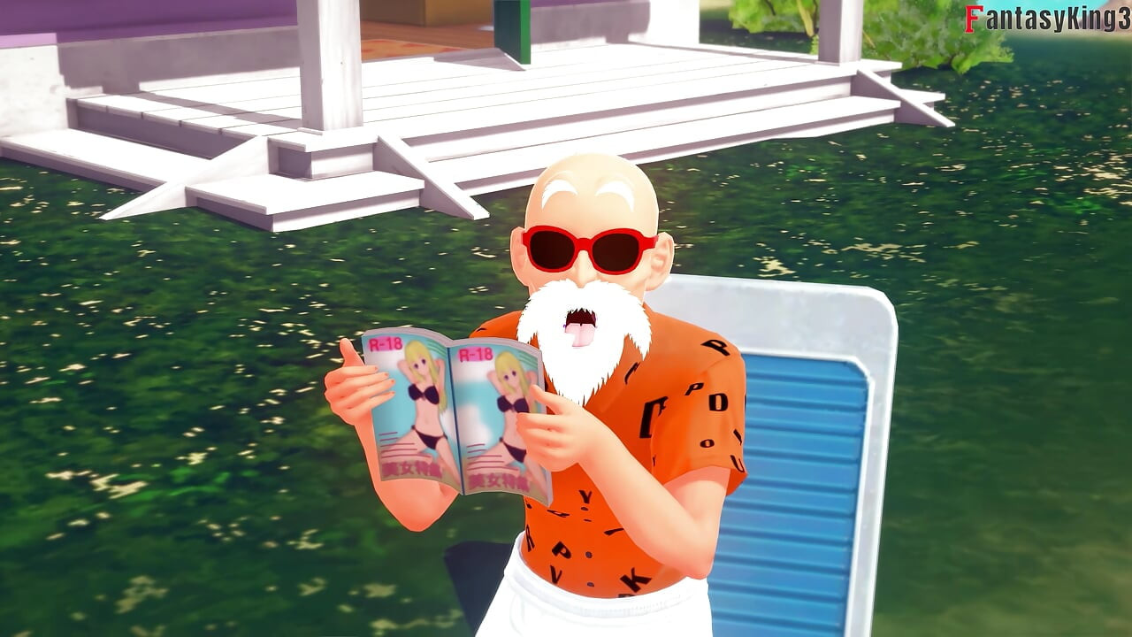 Kame Roshi bietet Hilfe zu Android 18 im Austausch gegen einen Gefallen an - Dragon Ball Zex Serie