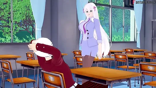 Rossweisse almost catch me fucking Akeno - DXD NTR Madness Series