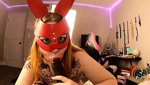 Bondage blond bunny gets fucked hard by bbc