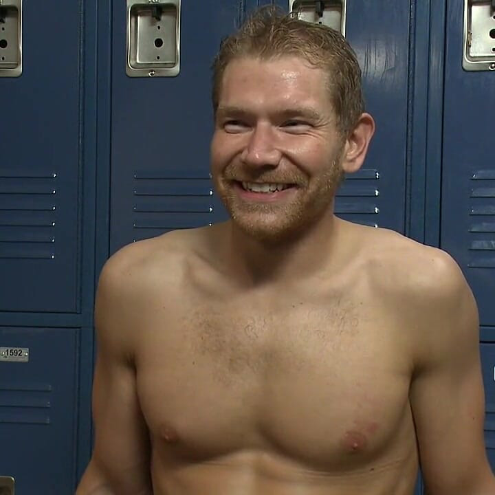 Loudmouth Gym Freak Fucked and Pissed on in Boxing Gym Locker Room
