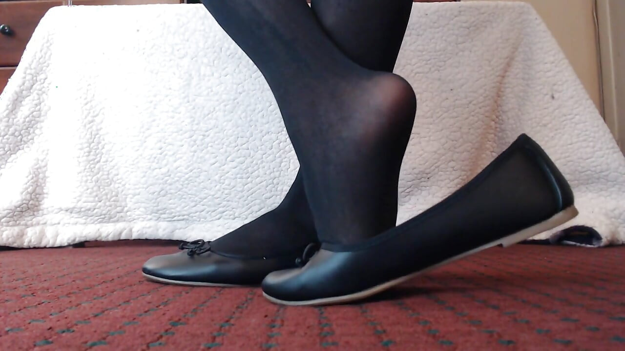 Stoking ballet flats shoeplay berkongkek