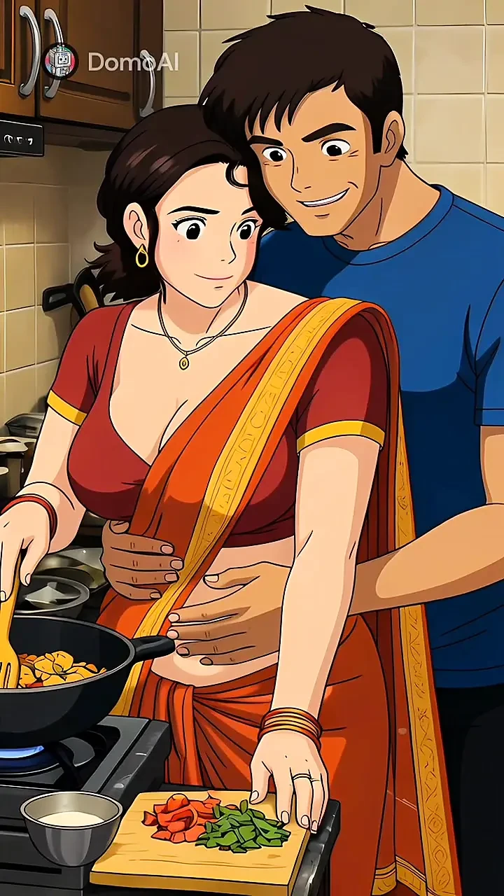 honeyafterhours stepmom at the kitchen cooked for me and me as stepson makeing her mood