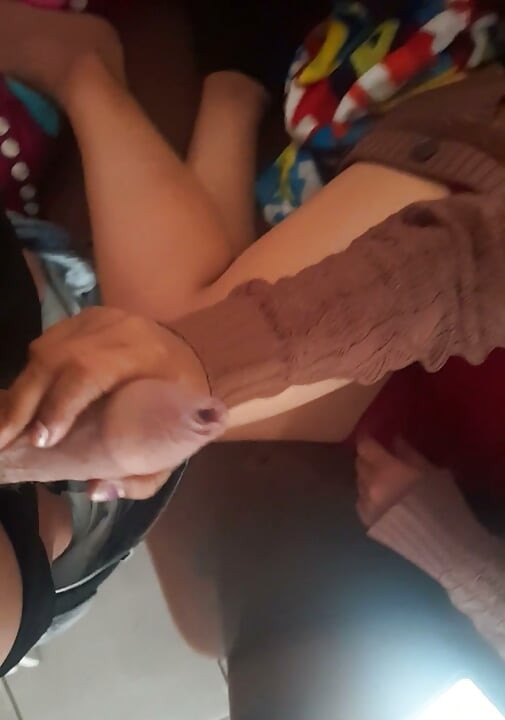 Busty Indian MILF gets fucked in red dress on the couch