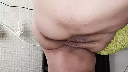 morning sex with my wife in the kitchen before breakfast, close up