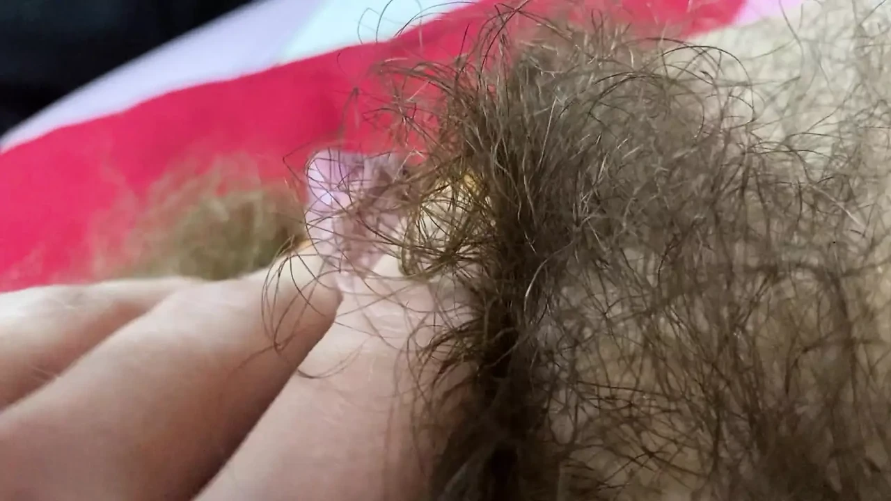 Pulsating clitoris orgasm closeup pov hairy pussy
