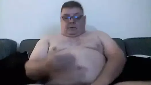 Daddy cums on cam