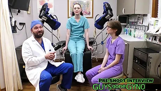 В клинике спермы освоение No14 - медсестра Azra Iahmir и девственница медсестра Luci Starr