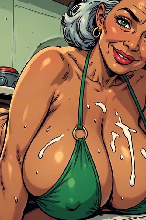 3D Cum on Breasts Art