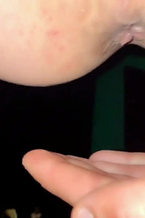 Teen Is Pushing Out Cum of His Ass and Tasting Anal Creampie Outdoor