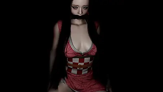 VAM POV - Nezuko Cosplay Dance 1