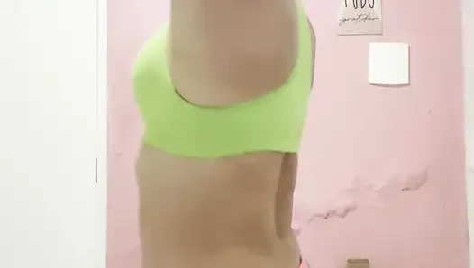 Naked Female Gilf Bodybuilder Striptease