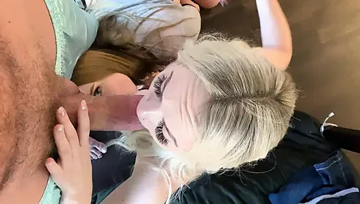 Lily Bell and Laney Grey First School Threesome 4K