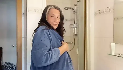 Shower on. Excuses off. Mature German