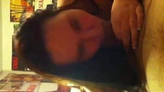 Amateur sucks cock